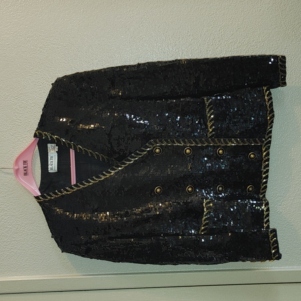 Black tie dressy elegant jacket/pant set